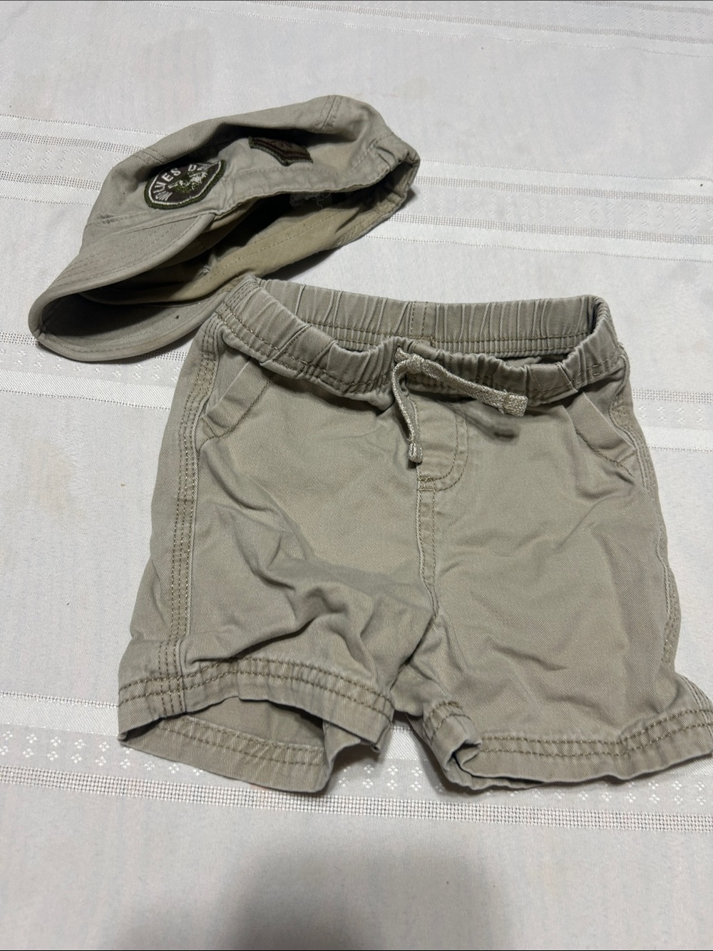 jumping beans Tan Elastic-Waist Flat Front Shorts